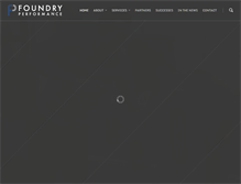 Tablet Screenshot of foundryperformance.com